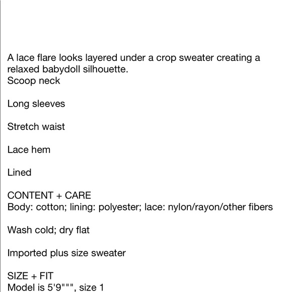 Nwt Torrid size 3 Purple Lace Babydoll Sweater - Picture 4 of 5